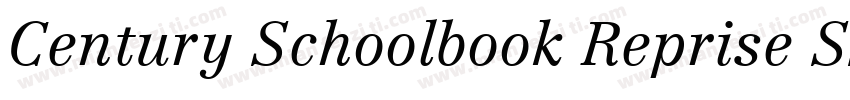 Century Schoolbook Reprise SSi字体转换